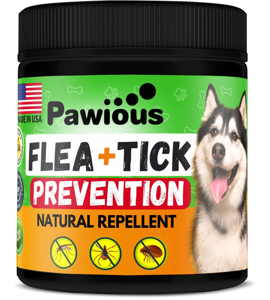 Flea and Tick Prevention for Dogs Chewables   Natural Dog Flea and